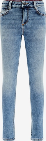 Coupe slim Jean WE Fashion en bleu : devant