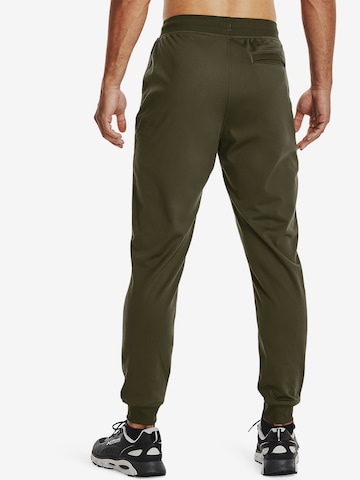 UNDER ARMOUR Tapered Sporthose in Grün