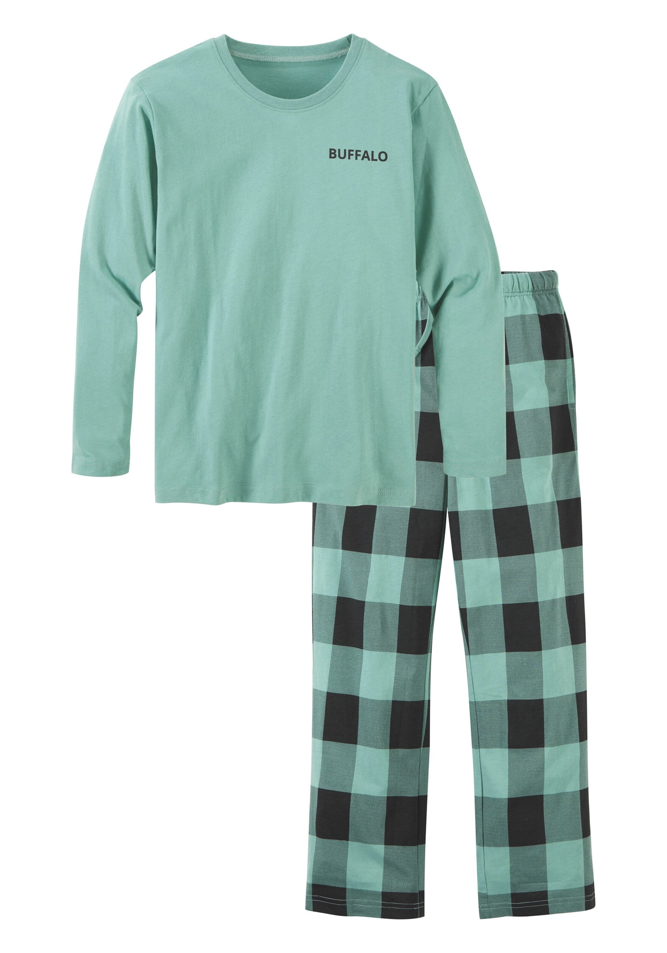 BUFFALO Pajamas in Green: front