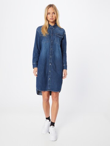 Robe-chemise 'MARIE' ONLY en bleu : devant