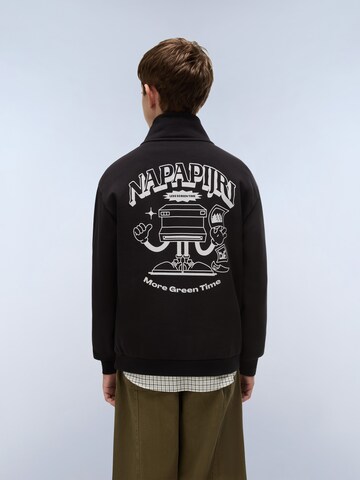 NAPAPIJRI Sweat jacket 'Tipi' in Black: front