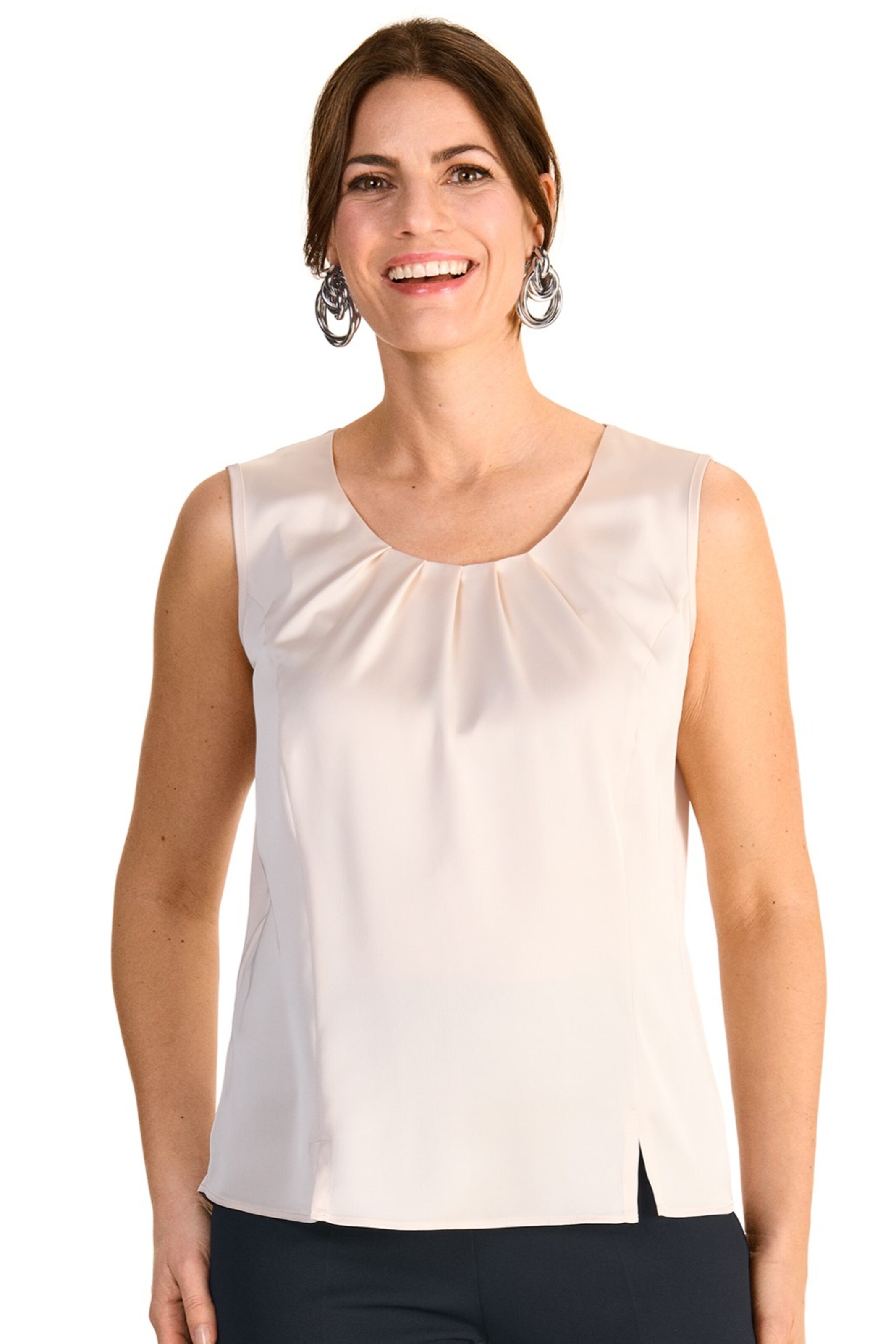 Select By Hermann Lange Top in Beige: Vorderseite