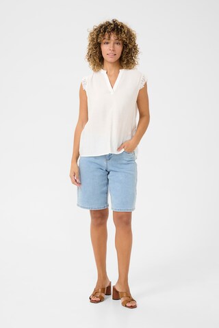 Chemisier 'Frammy' Cream en blanc