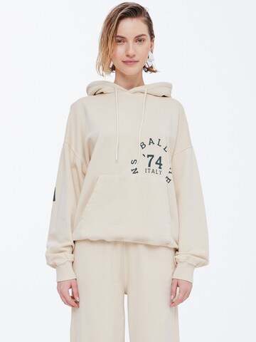 Ball - Sudadera ' BARIVA HOODIE ' en beige: frente
