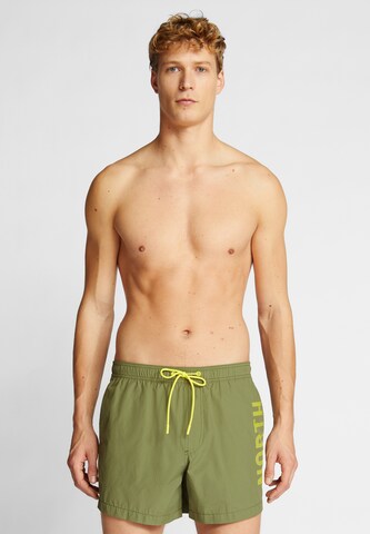 Shorts de bain North Sails en vert : devant