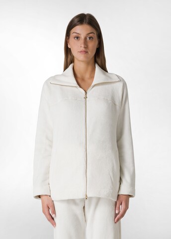 DEHA Functionele fleece jas in Wit: voorkant