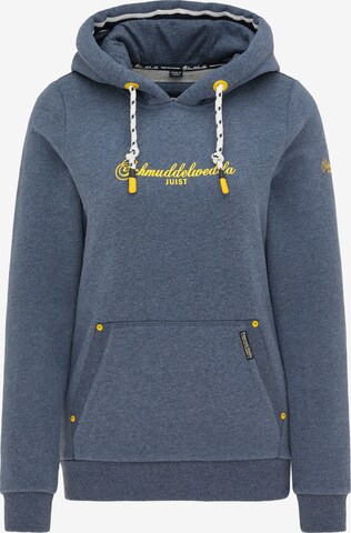 Sweat-shirt Schmuddelwedda en bleu : devant