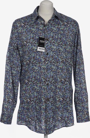Baldessarini Button Up Shirt in M in Blue: front
