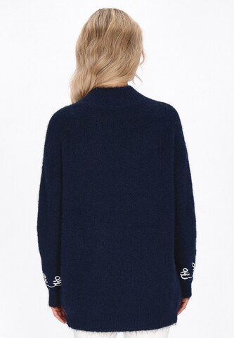 usha FESTIVAL Υπερμέγεθες πουλόβερ σε μπλε