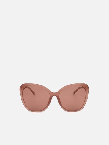 Lunettes de soleil JIMMY CHOO en beige : devant