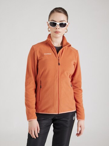 Jachetă  fleece funcțională 'Innominata' de la MAMMUT pe portocaliu: față