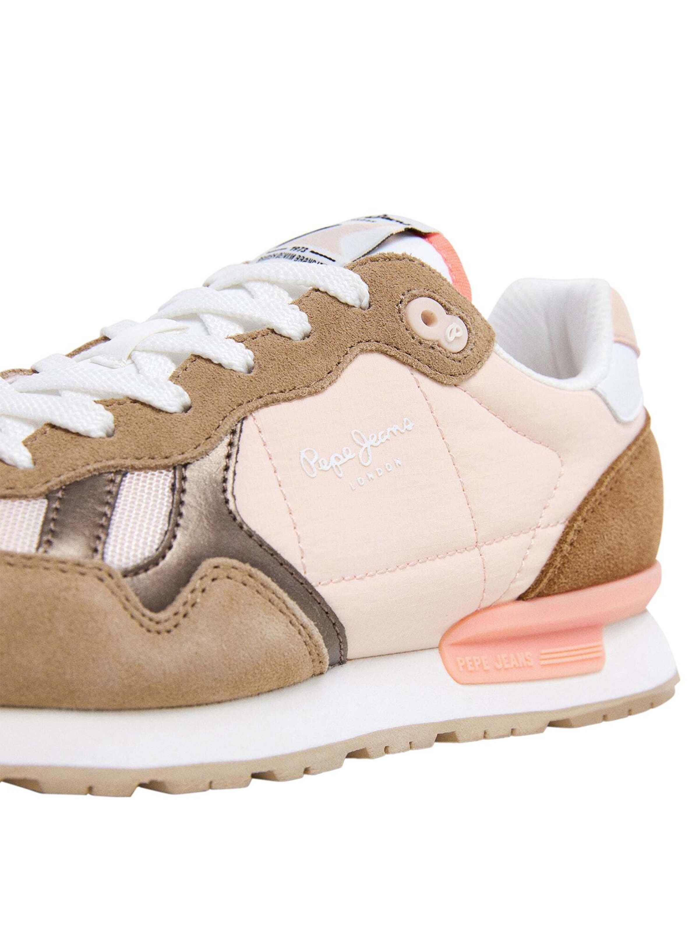 Pepe Jeans Sneakers laag 'Brit Camp' in Beige
