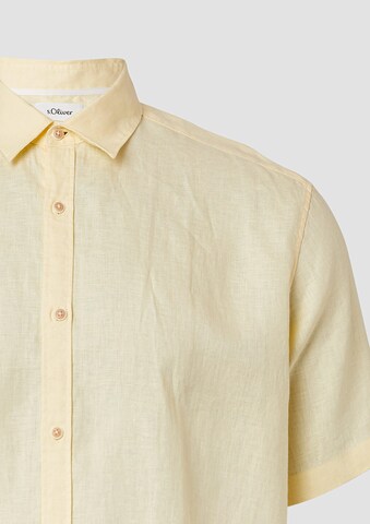 Fit confort Chemise s.Oliver en jaune