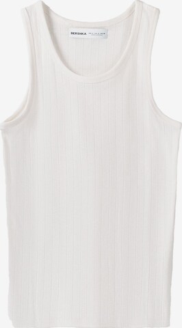 Bershka Top in Weiß: predná strana