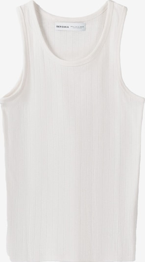 Bershka T-Shirt en blanc, Vue avec produit