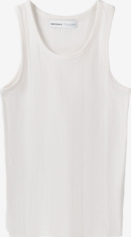 Bershka Top in Weiß: predná strana