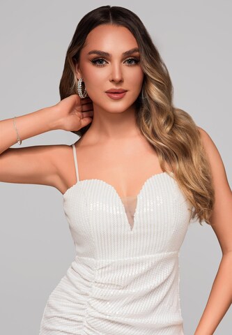 Robe de cocktail 'LA-OM-DLR111' Ombre en beige