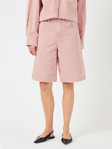 YAS Wide Leg Jeans 'YASSun' i pink: forside