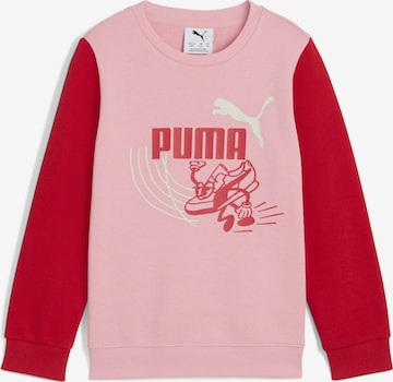 PUMA Athletic Sweatshirt 'Little Runners' in Pink: front