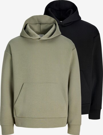 JACK & JONES Sweatshirt 'Barron' in Green: front