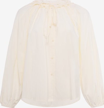 IZIA - Blusa em bege: frente