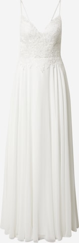 mascara Evening Dress in Beige: front