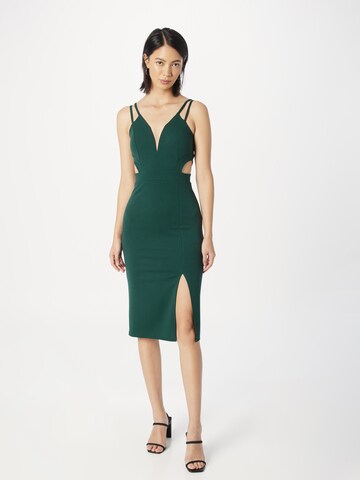 WAL G. Cocktail Dress 'ANAIS' in Green: front
