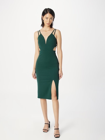 Robe de cocktail 'ANAIS' WAL G. en vert : devant