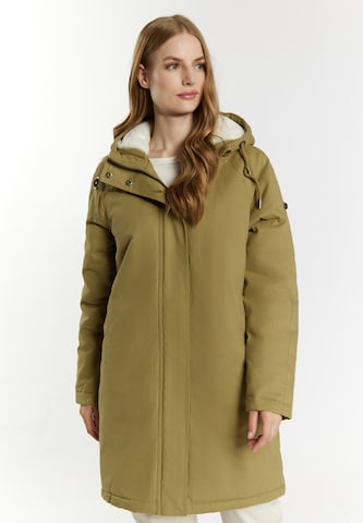 Cappotto invernale di DreiMaster Vintage in verde: frontale