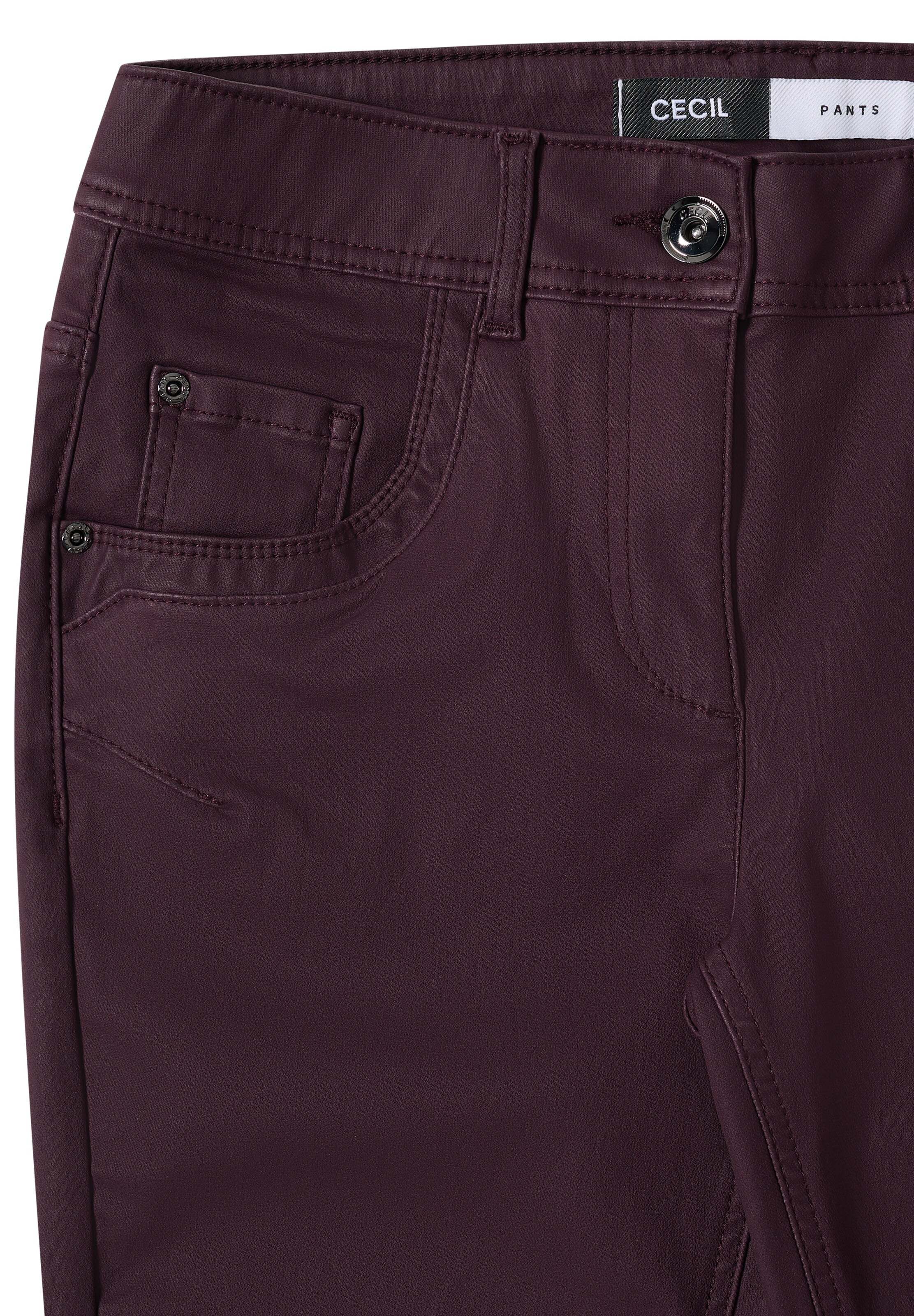 STREET ONE Slim fit Pants in Purple