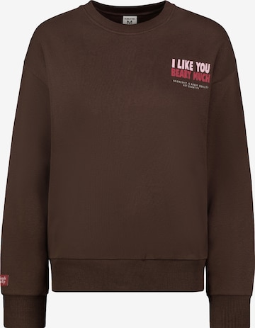Sublevel Sweatshirt in Braun: Vorderseite