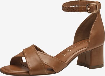 TAMARIS Sandals in Brown: front