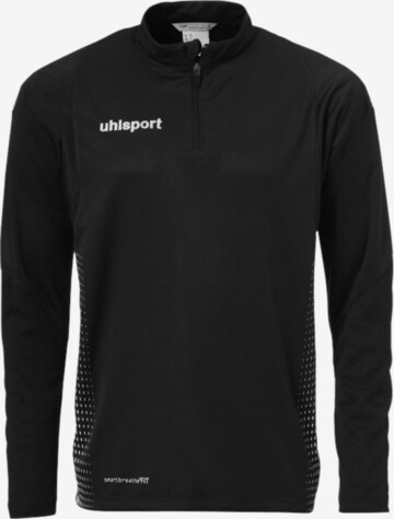 UHLSPORT Athletic Sweatshirt in Black: front