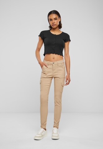 Skinny Pantaloni cu buzunare de la Cloud5ive pe bej