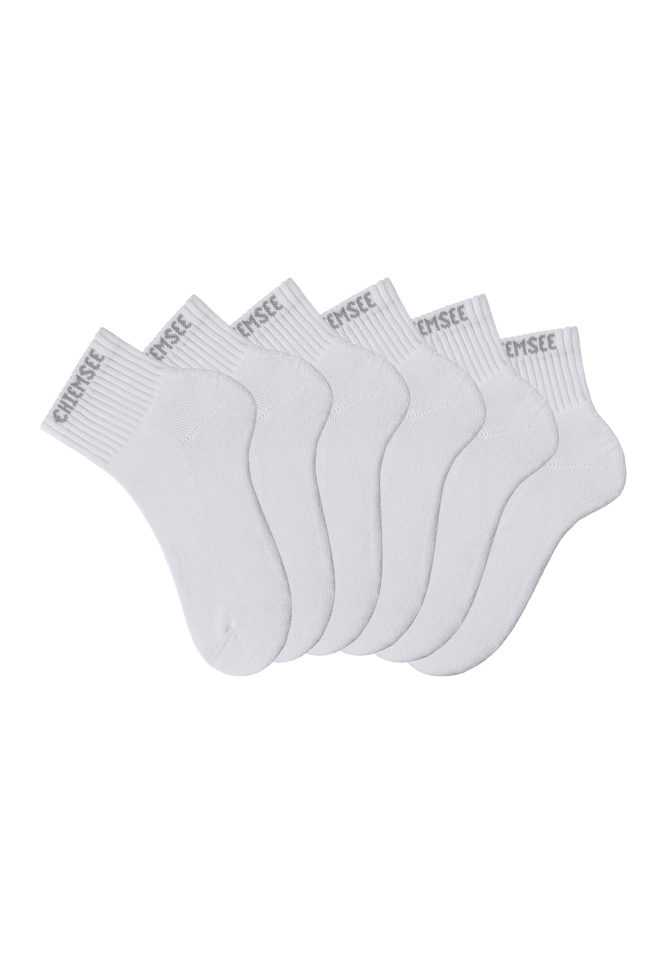 CHIEMSEE Athletic Socks in White: front