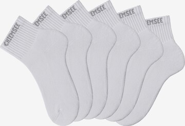 CHIEMSEE Athletic Socks in White: front