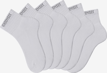 CHIEMSEE Athletic Socks in White: front