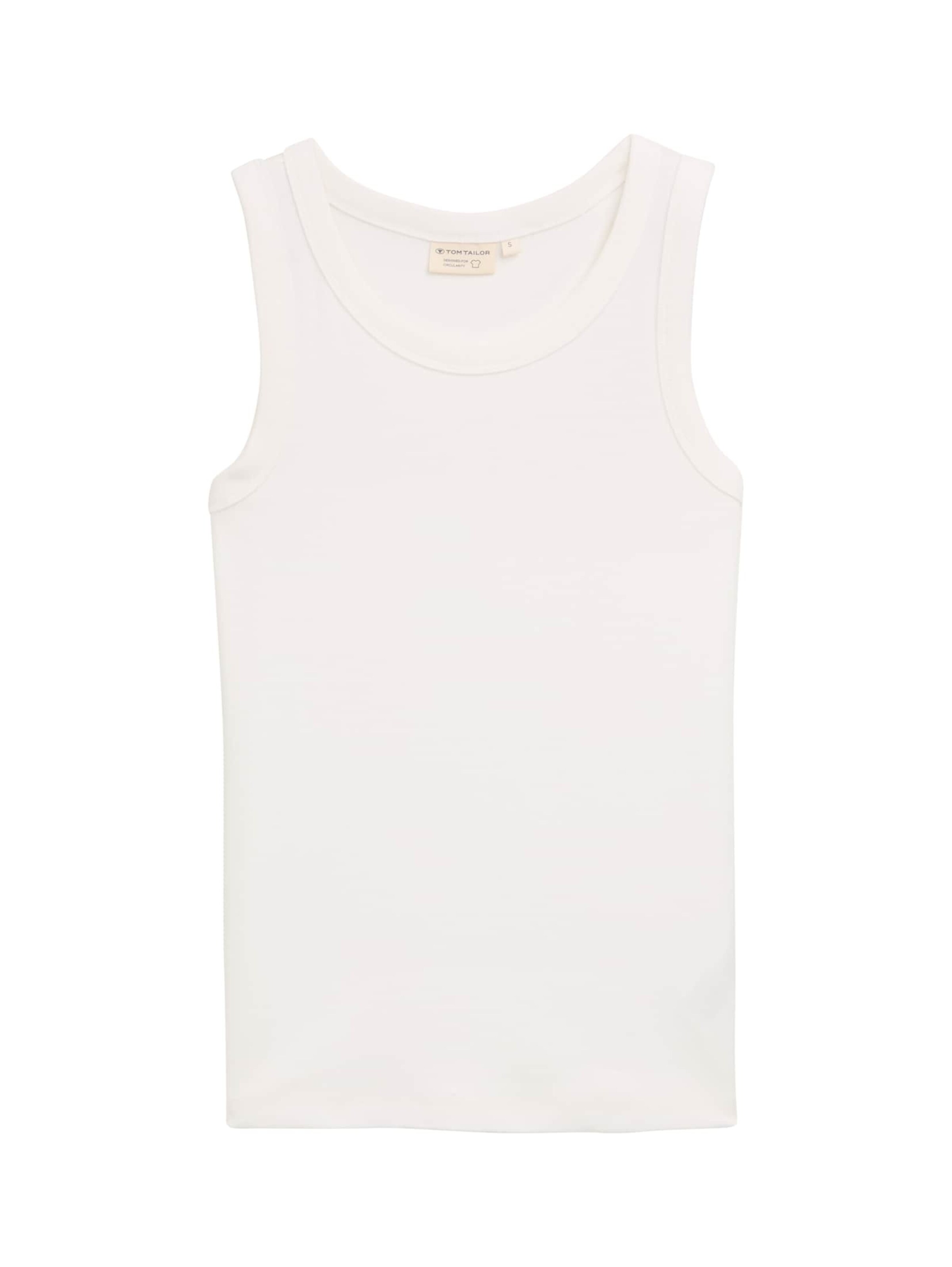 TOM TAILOR Top in Weiß: Vorderseite