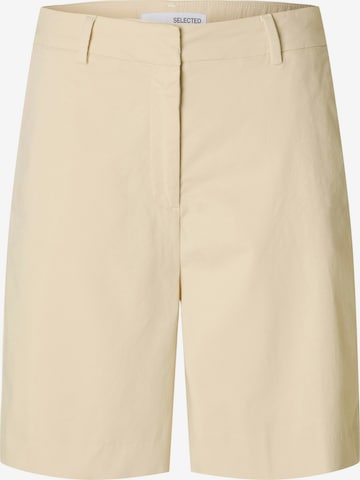 Pantaloni chino 'SLFVienna' di SELECTED in beige: frontale