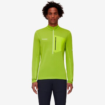 MAMMUT Athletic Sweater 'Aenergy Light' in Green: front