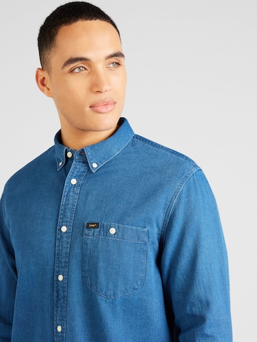 Lee Regular fit Button Up Shirt in Blue