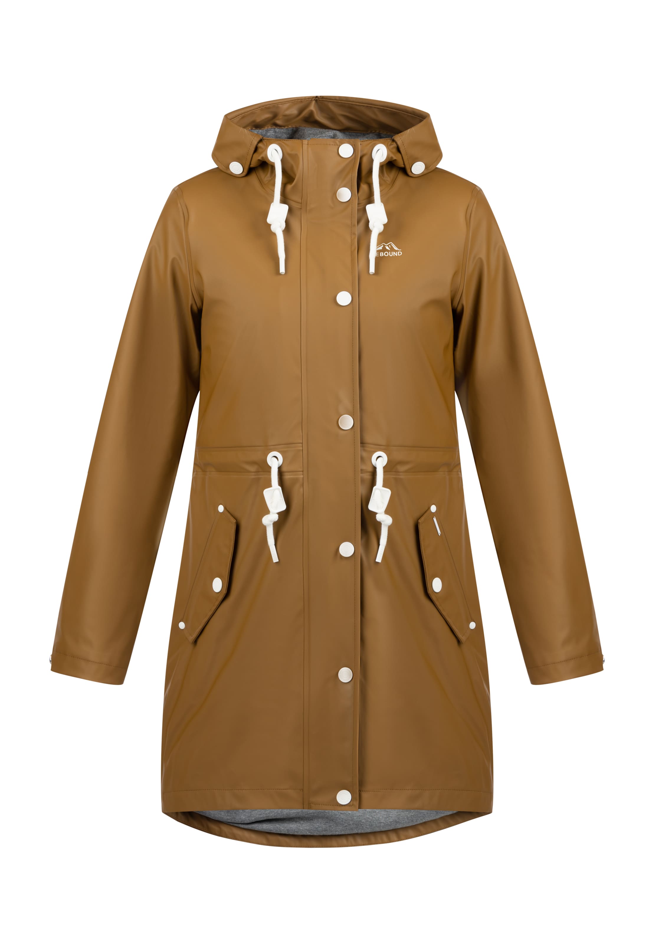 Yuka Raincoat in Beige: front