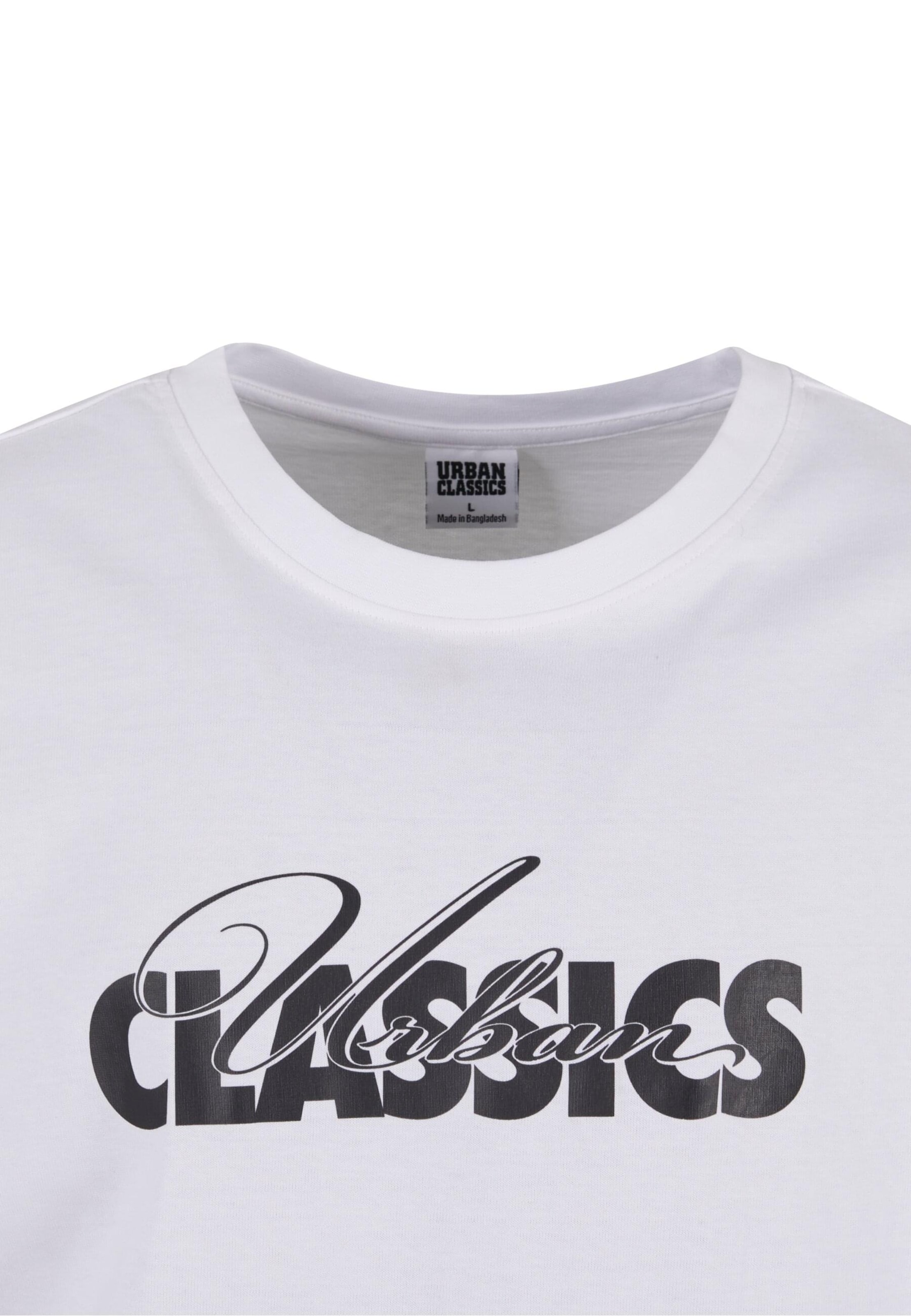 Urban Classics Футболка 'Cursive Bold' в Белый