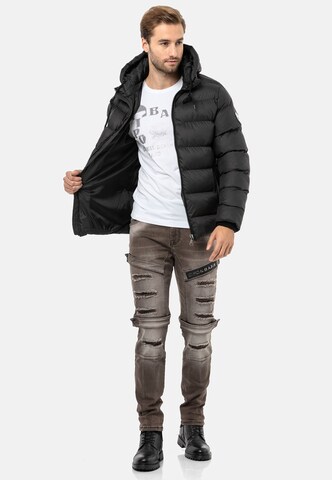 CIPO & BAXX Winterjacke in Schwarz