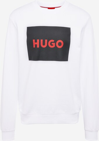 HUGO Sweatshirt 'Duragol' i hvid: forside