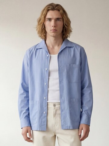 ARMIE Regular fit Overhemd 'Adam' in Blauw: voorkant