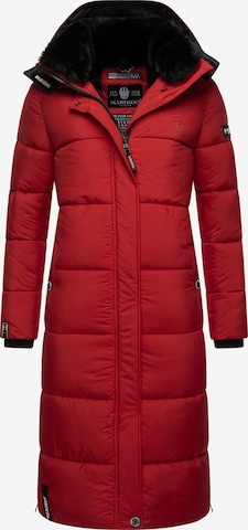 Manteau d’hiver MARIKOO en rouge : devant