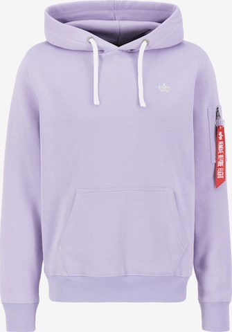 ALPHA INDUSTRIES Sweatshirt in Purple: front