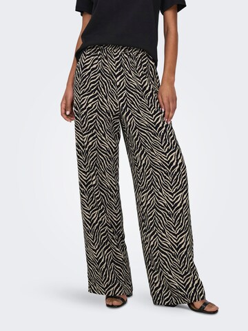 ONLY Wide leg Pants 'Katty' in Black: front