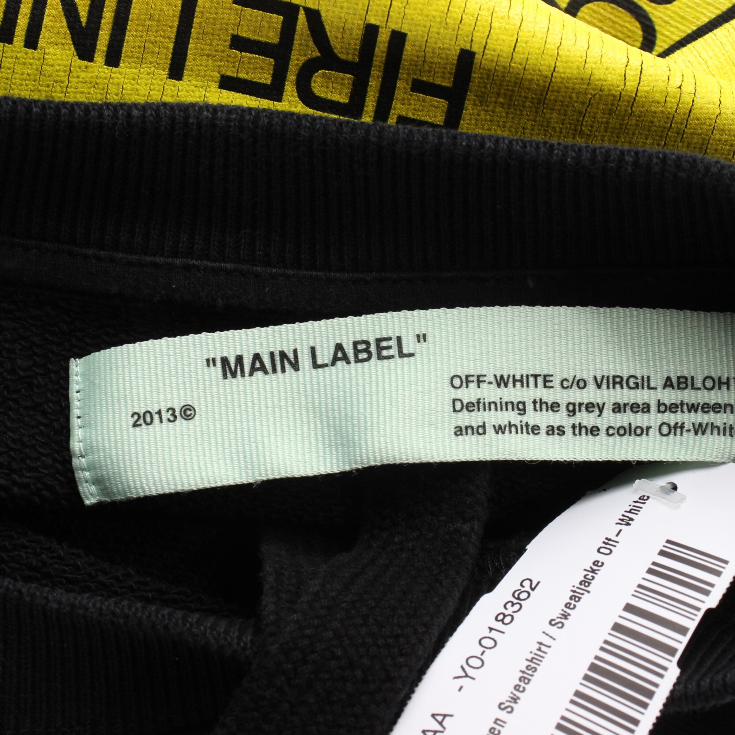 Off-White Sweatshirt / Sweatjacke XS in Gelb